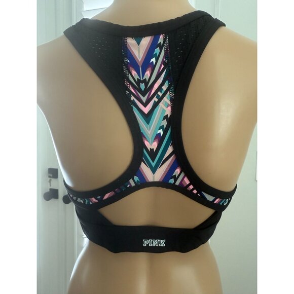 Victoria's Secret Pink Ultimate High-Neck Lightly Lined Sports Bra, size medium - Picture 6 of 9